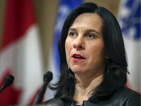 A new bylaw would require developers to offer affordable units, pay compensation or offer land to the city, Mayor Valérie Plante announced last week. She's seen in an April file photo.