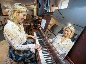 Martha Wainwright tickles the ivories in Ursa, the cultural venue she has opened in Montreal's Mile End, on May 23, 2019. She is all set to play host to a music festival this weekend with something for most, if not all, musical tastes.