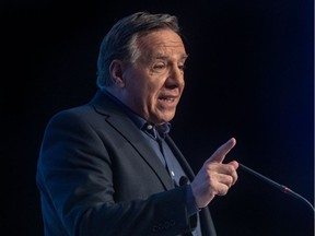 Premier Francois Legault wraps up two day meeting of the CAQ general council with a speech to the party rank and file at Hotel Plaza in Montreal on Sunday May 26, 2019.