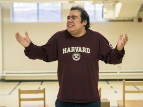 Claudio Tamburri rehearses his solo play I, Christopher on Tuesday, June 4, 2019.