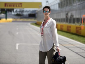 Ellie Norman, F1 global marketing director, in the paddock at Circuit Gilles-Villeneuve  in Montreal on Thursday, June 6, 2019.