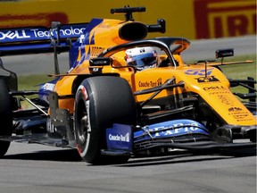 McLaren's Carlos Sainz prepares for practice round at Circuit Gilles-Villeneuve in Montreal on Friday, June 7, 2019.