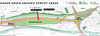 Map of proposed new nature park on land formerly occupied by Highway 20 in Turcot Yards.