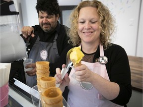 “It was magic,” says Sandrine Campeau of the accidental soft opening of her Sherbrooke St. gelato shop.