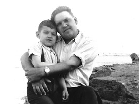 Victor Schukov, seen here as a boy with his father, shares a poem in honour of Father's Day.