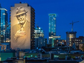 An official lighting of the Crescent St. mural on June 12 marked the start of nightly illuminations.