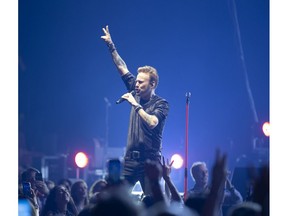 MONTREAL, QUE:  Corey Hart performs at the Bell Centre in Montreal, Quebec June 15, 2019.