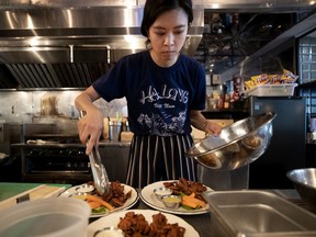 Chef and partner Diem Tong helped concoct the recipes for Le Bowhead’s pub menu, which is entirely plant-based but isn’t marketed to vegans alone.