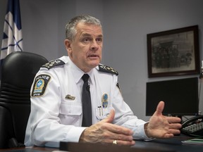 Montreal police chief Sylvain Caron on Thursday December 13, 2018.