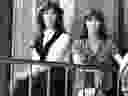 This is a cropped version of a photo of Kate and Anna McGarrigle that was published June 5,1982. The uncropped photo is embedded in the text.