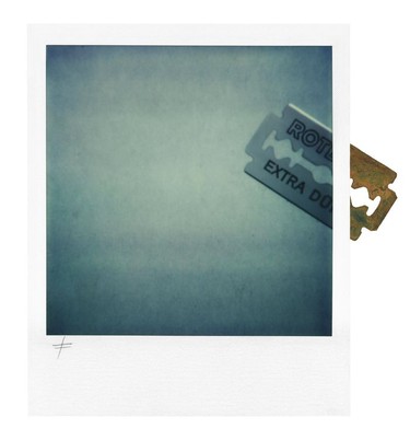 James Nitsch;s Razor Blade (1976). © James Nitsch  via McCord Museum as part of The Polaroid Project.
