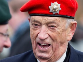 Jack Commerford has a few laughs with friends and comrades after taking part in Remembrance Day ceremonies at Beechwood Cemetery in Ottawa. “I was just thinking of my duties at the moment,” he recalls of June 6, 1944. "I’m not sure how much I thought of the overall war.”