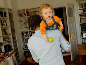 Fathers who are involved with child care are healthier and happier, say researchers. Photo: Sean Gallup/Getty