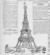 This drawing, published by La Presse, shows an Eiffel Tower-like structure proposed for Mount Royal in 1896. Source: Bibliothèque et Archives nationales du Québec