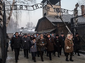 Holocaust survivors return to former Nazi concentration camp Auschwitz in Poland to attend a ceremony marking the 72nd anniversary of its liberation. (Postmedia file photo)