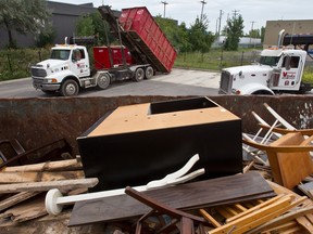 Construction materials are seen at the LaSalle ecocentre  in this file photo. (Dave Sidaway / THE GAZETTE)