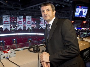 MONTREAL, QUEBEC: MARCH 13, 2010 - Former Canadiens coach and current Hockey Night In Canada analyst Guy Carbonneau prior to the start of the Montreal Canadiens/Boston Bruins game at the Bell Centre in Montreal, on Saturday, March 13, 2010.