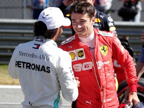 "Congratulations to Charles, he's been quick all weekend," Lewis Hamilton said of Charles Leclerc landing the pole position for Sunday's race in Spielberg, Austria. "We've just really not been able to keep up with them this weekend."