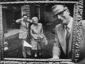From right: Sean B. Murphy, president of the Montreal Museum of Fine Arts poses with federal cabinet minister Jeanne Sauvè and MNA Denis Hardy at the sod turning for the MMFA's expansion on June 29, 1973. This photo was published in the Montreal Gazette the following day.