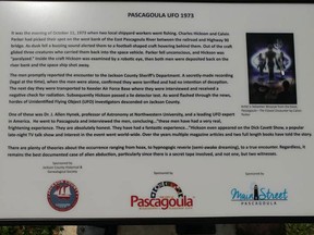 Pascagoula, Mississippi, has installed a plaque commemorating an alleged alien abduction