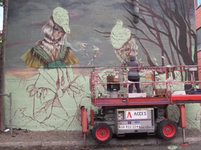 Screen shot from Mural festival video.