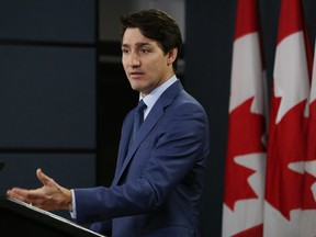 Canada's Prime Minister Justin Trudeau attends a news conference on March 7, 2019 in Ottawa, Canada.