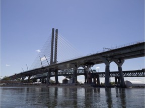 A view of the new Samuel de Champlain Bridge.