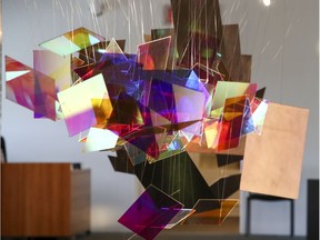 Résonance, a piece by Étienne Rey, hangs in the gallery at Stewart Hall in Pointe-Claire as part of an exhibition called Lumina that runs until Aug. 24.