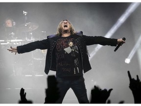 Def Leppard lead singer Joe Elliott performs at the Bell Centre in Montreal July 17, 2019.