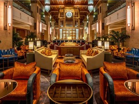 Fairmont Royal York's spectacular lobby lounge, CLOCKWORK, is the place to be for drinks and apps.