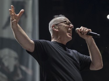 Greg Graffin of the band Bad Religion performs at the '77 Montréal punk festival at Parc Jean-Drapeau in Montreal on Friday, July 26, 2019.