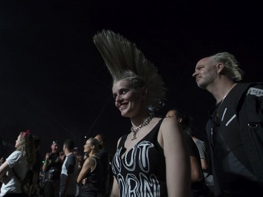 Fans enjoy Bad Religion at the '77 Montréal punk festival at Parc Jean-Drapeau in Montreal Friday, July 26, 2019.