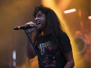 Singer Joey Belladonna of Anthrax on day 2 of the festival.