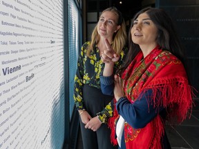 On August 1st, the Montreal Holocaust Museum will hold a commemoration of the genocide that the Nazis perpetrated against the Roma and Sinti during the Second World War.  Sarah Fogg, left, and Dafina Savic at the Montreal Holocaust Museum on Monday July 29, 2019.
