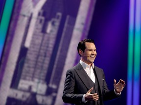 Jimmy Carr will be performing in a free show for cancer survivors at Hope & Cope’s Cancer Wellness Centre on Thursday. He is seen here at Just for Laughs festival in Montreal on Monday, July 31, 2017.