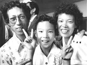 The Woo family — dad Chun Man, nine-year-old Lisa and mom Helena — were among those who challenged the constitutionality of the original education provisions of Quebec's Charter of the French Language. On July 26, 1984, the Supreme Court of Canada ruled in their favour.