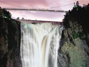 The Montmorency Falls , outside of Quebec City, are photographed here in a file photo from 2006.