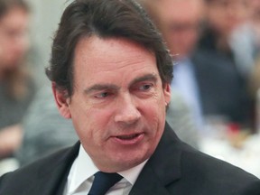 Pierre Karl Péladeau (pictured in 2017) says government handouts are creating two classes of media companies in Quebec.