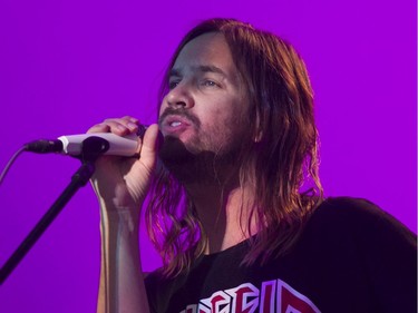 Kevin Parker of the band Tame Impala  on day 3 of the Osheaga Music and Arts Festival at Parc Jean-Drapeau in Montreal on Sunday, August 4, 2019.