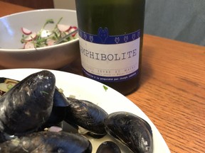 Bill Zacharkiw found his 2015 bottle of Les Domaines Landron’s Amphibolite muscadet matched perfectly with mussels.