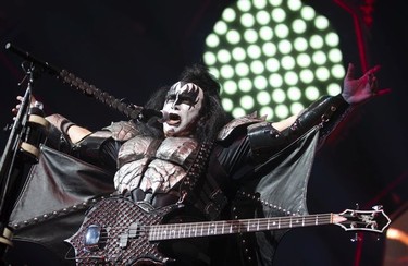 Gene Simmons of KISS performs at the End of the Road farewell tour in Montreal, Quebec August 16, 2019.