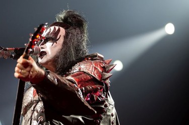 Gene Simmons of KISS performs their End of the Road farewell tour in Montreal, Quebec August 16, 2019.