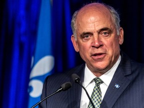 At the heart of Sylvie Lalande's suit is comments made about her by Quebec Economy Minister Pierre Fitzgibbon, pictured, and Premier François Legault.