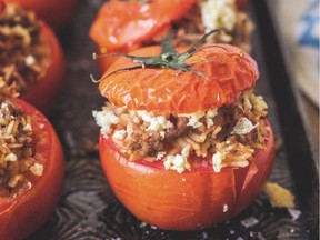 Lamb and Rice-Stuffed Tomato Boats from Stuffed! by Marlena Kur.