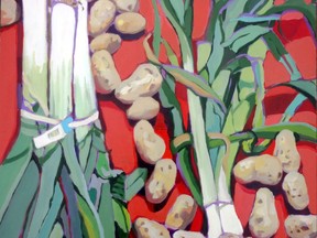 Beaconsfield artist Susanne Strater's painting Soup will be raffled off at the upcoming Lakeshore Association of Artists' Art By The Lake exhibit at Stewart Hall in Pointe-Claire.