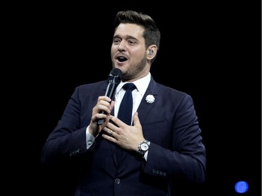 MONTREAL, QUE.: AUGUST 1, 2019-- Michael Buble performs in Montreal on Thursday August 1, 2019. (Allen McInnis / MONTREAL GAZETTE) ORG XMIT: 62932