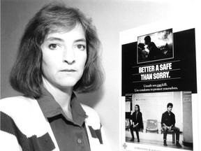 Montreal epidemiologist Catherine Hankins, seen here in 1987, was highly critical of Quebec's response to the AIDS crisis.