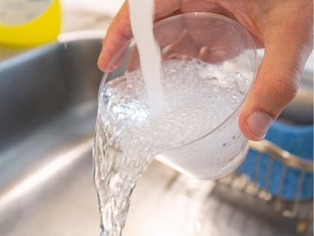 Tap water is seen in this photo illustration in Washington, DC, on August 19, 2019. - A study published on August 19, 2019 links exposure to fluoridated tap water during pregnancy to lower IQ scores in infants, but several outside experts expressed concern over its methodology and questioned its findings.  Fluoride has been added to community water supplies in industrial countries to prevent tooth decay since the 1950s. Very high levels of the mineral have been found to be toxic to the brain, though the concentrations seen in fluoridated tap water are generally deemed safe.