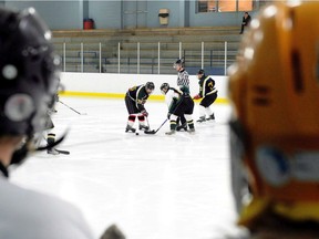 High school students play hockey in Ottawa. "How can being gay make someone bad at passing a puck? It doesn’t matter. It becomes easy to believe this is true when you’ve heard homophobic slurs associated with being a bad athlete so often," Tyler Baum writes.