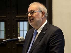 Interim leader Pierre Arcand says the Quebec Liberals “are not in any way closed" to the idea of re-examining the Charter of the French Language. “The only thing is that it has to be done without denying someone’s rights."